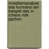 Morphemanalyse Des Kurmanci Am Beispiel Des M Rchens Rotk Ppchen