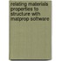 Relating Materials Properties to Structure with Matprop Software