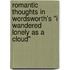 Romantic Thoughts In Wordsworth's "I Wandered Lonely As A Cloud"