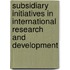 Subsidiary Initiatives In International Research And Development