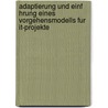 Adaptierung Und Einf Hrung Eines Vorgehensmodells Fur It-Projekte door Markus Kammermeier