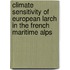Climate Sensitivity Of European Larch In The French Maritime Alps