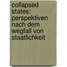Collapsed States: Perspektiven nach dem Wegfall von Staatlichkeit door Clemens Richter