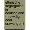 Ethnische Segregation In Deutschland - Freiwillig Oder Erzwungen? door Jenny Bertram