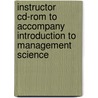 Instructor Cd-Rom To Accompany Introduction To Management Science door Jim Hillier