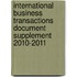 International Business Transactions Document Supplement 2010-2011