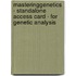 Masteringgenetics - Standalone Access Card - For Genetic Analysis
