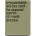 Myspanishlab - Access Card - For Espanol Escrito (6-Month Access)