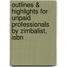 Outlines & Highlights For Unpaid Professionals By Zimbalist, Isbn door 1st Edition Zimbalist