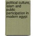 Political Culture, Islam And Public Participation In Modern Egypt