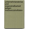 Unternehmenskrise und Organstrafbarkeit wegen Insolvenzstraftaten door Jochen Stockburger