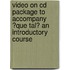 Video On Cd Package To Accompany ?que Tal? An Introductory Course