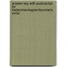 Answer Key With Audioscript For Heilenman/Kaplan/Tournier's Voila! by L. Kathy Heilenman