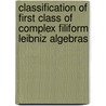 Classification Of First Class Of Complex Filiform Leibniz Algebras by Sozan J. Obaiys