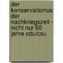 Der Konservatismus Der Nachkriegszeit - Nicht Nur 60 Jahre Cdu/Csu
