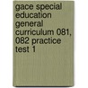 Gace Special Education General Curriculum 081, 082 Practice Test 1 by Sharon Wynne