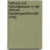 Haftung Und Haftungsdauer In Der Offenen Handelsgesellschaft (Ohg) by Markus Paulinger