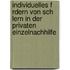 Individuelles F Rdern Von Sch Lern In Der Privaten Einzelnachhilfe