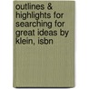 Outlines & Highlights For Searching For Great Ideas By Klein, Isbn door Klein and Edwards and Wymer