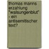 Thomas Manns Erzahlung "Walsungenblut" - Ein Antisemitischer Text?