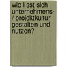 Wie L Sst Sich Unternehmens- / Projektkultur Gestalten Und Nutzen? door Daniela Maschke