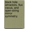 Black Hole Attractors, Flux Vacua, And Open-String Mirror Symmetry. door Masoud Soroush