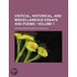 Critical, Historical, And Miscellaneous Essays And Poems (Volume 1)