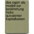 Das Capm Als Modell Zur Bestimmung Risiko Quivalenter Kapitalkosten
