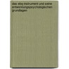 Das Ebq-Instrument Und Seine Entwicklungspsychologischen Grundlagen by Silke Reimer