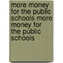 More Money For The Public Schools More Money For The Public Schools