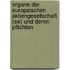 Organe Der Europaischen Aktiengesellschaft (Se) Und Deren Pflichten