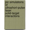 Pic Simulations Of Ultrashort-Pulse Laser Solid-Target Interactions door Ondrej Klimo