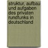 Struktur, Aufbau Und Aufgaben Des Privaten Rundfunks In Deutschland