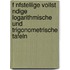 F Nfstellige Vollst Ndige Logarithmische Und Trigonometrische Tafeln