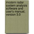 Modern Radar System Analysis Software And User's Manual, Version 3.0