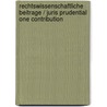 Rechtswissenschaftliche Beitrage / Juris Prudential One Contribution door Josef Kohler