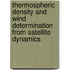 Thermospheric Density And Wind Determination From Satellite Dynamics
