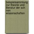 Beispielsammlung Zur Theorie Und Literatur Der Sch Nen Wissenschaften
