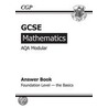 Gcse Maths Aqa Modular Answers (For Workbook) - Foundation The Basics door Richards Parsons
