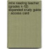 Mtle Reading Teacher (Grades K-12) Expanded Study Guide - Access Card