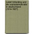 Rudolf Hilferding Und Die Sozialdemokratie In Deutschland (1914-1927)