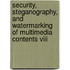 Security, Steganography, And Watermarking Of Multimedia Contents Viii