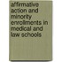 Affirmative Action And Minority Enrollments In Medical And Law Schools