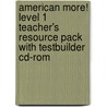 American More! Level 1 Teacher's Resource Pack With Testbuilder Cd-Rom door Jeff Stranks