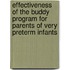 Effectiveness Of The Buddy Program For Parents Of Very Preterm Infants