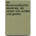 Ein Literaturpolitscher Kleinkrieg: Die Xenien Von Schiller Und Goethe
