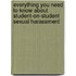 Everything You Need to Know About Student-On-Student Sexual Harassment