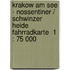 Krakow am See - Nossentiner / Schwinzer Heide Fahrradkarte  1 : 75 000