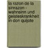 La Razon De La Sinrazon - Wahnsinn Und Geisteskrankheit In Don Quijote