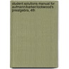 Student Solutions Manual For Aufmann/Barker/Lockwood's Prealgebra, 4th by Richard N. Aufmann